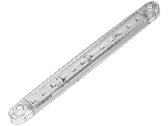 Фонарь габаритный 12-ти диодный LED (белый) 12-24V, L-180 мм (9627Б)